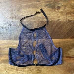 Victoria’s Secret NWOT purple lace halter style very sexy unlined bra